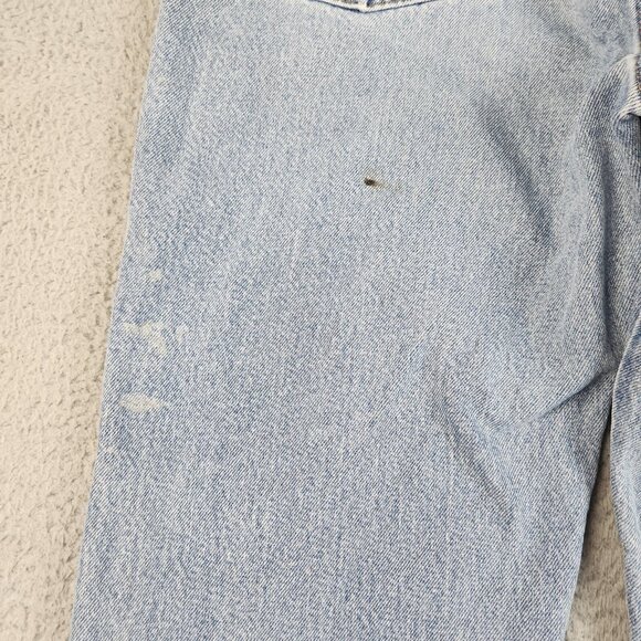 Mens 36x34 Blue Denim Workwear Jeans Wrangler Rustler Classic Stonewashed Pants - Picture 16 of 16